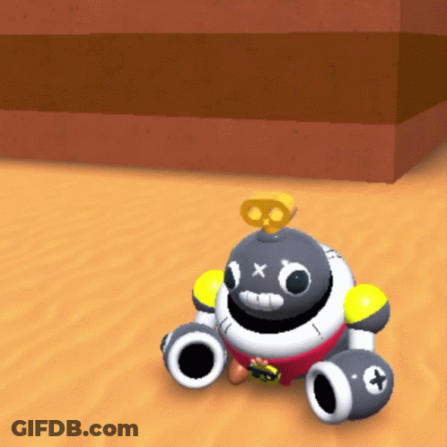Toy Robot With Key On Top GIF
