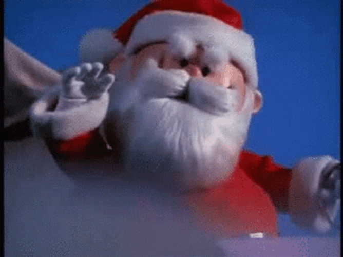 Toy Santa Waving GIF