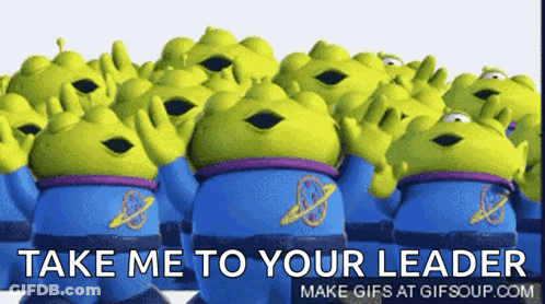 Toy Story Aliens Take Me To Your Leader GIF