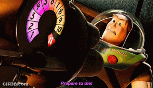 Toy Story Buzz Lightyear Says Prepare To Die GIF