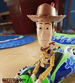 Toy Story Character Cowboy Hat In Toy Car GIF