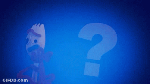 Toy Story Character Holding Question Mark GIF