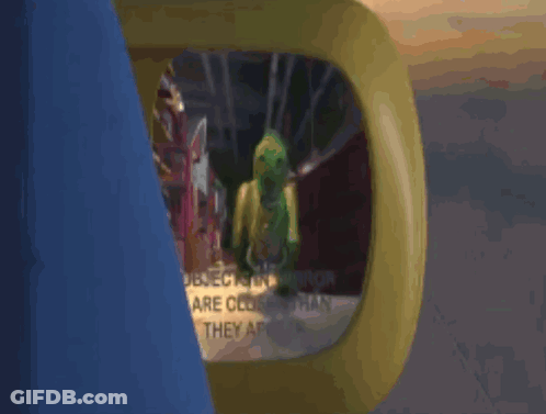 Toy Story Character In Rear View Mirror GIF