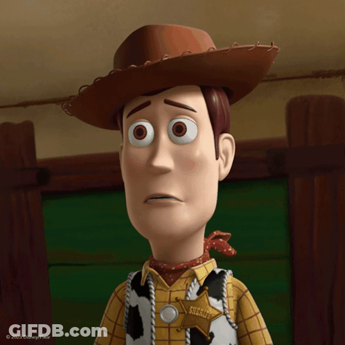Toy Story Character With Sheriff Badge GIF