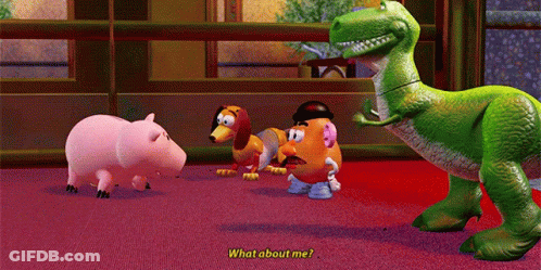 Toy Story Characters Saying What About Me GIF