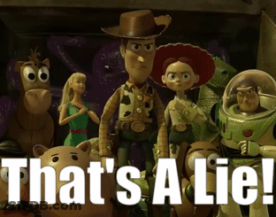 Toy Story Characters That's A Lie GIF