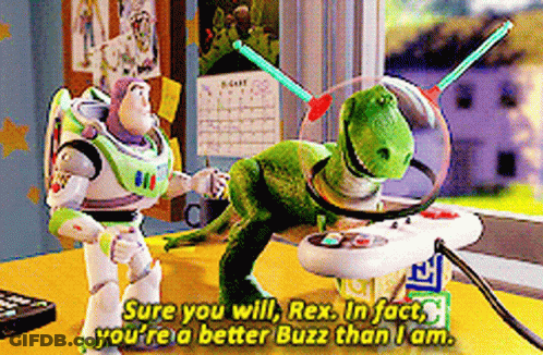 Toy Story Dinosaur Says Can't Take That Rejection GIF