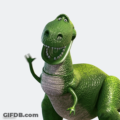Toy Story Dinosaur Smiling And Waving GIF