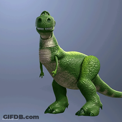 Toy Story Dinosaur Smiling Saying Oh GIF