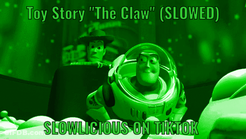 Toy Story The Claw Slowed Slowlicious TikTok Poster GIF