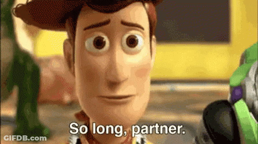 Toy Story Waving Goodbye GIF