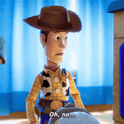 Toy Story Woody Oh No GIF