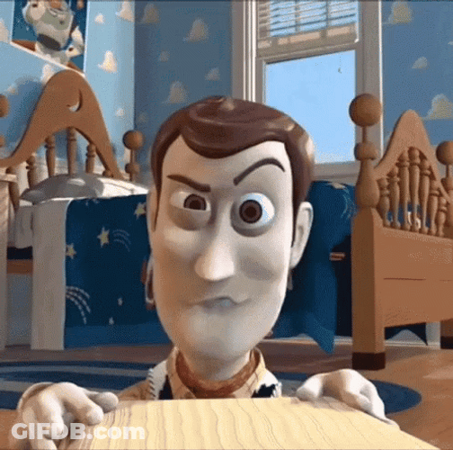 Toy Story Woody Raising Eyebrow GIF