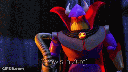 Toy Story Zurg Holding Hose GIF