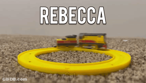Toy Train Named Rebecca GIF
