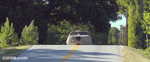 Toyota Car Driving Down Road GIF