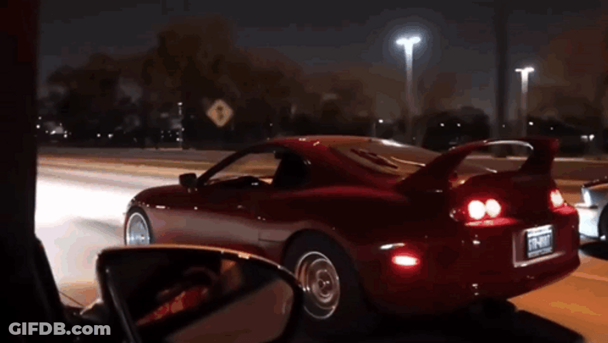 Toyota Supra Fire Turbo GIF