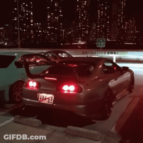 Toyota Supra Starting Engine GIF