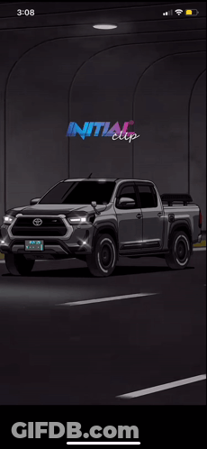 Toyota Truck With Initial Clip GIF