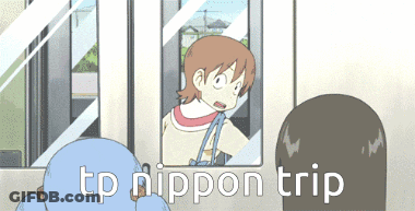 Tp Nippon Trip Is Written On The Bottom Of A Cartoon GIF