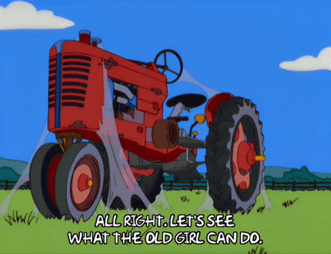 Tractor International Harvester The Simpsons GIF