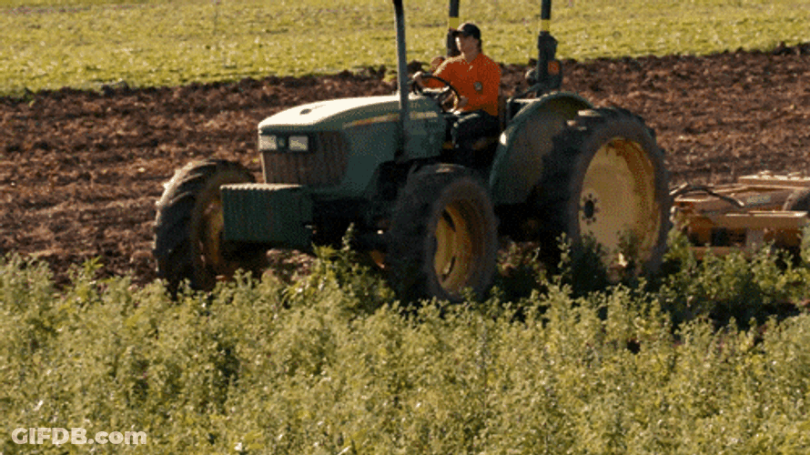 Tractor John Deere 8100 GIF
