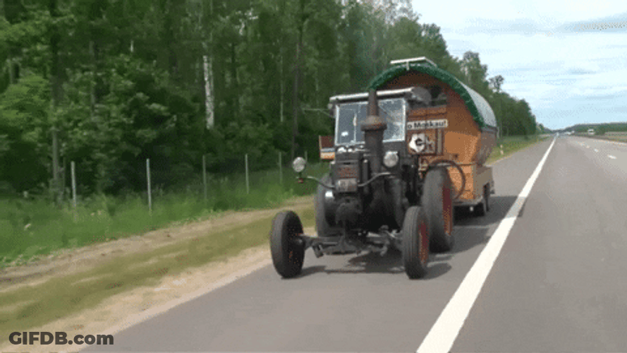 Tractor Lanz Bulldog GIF