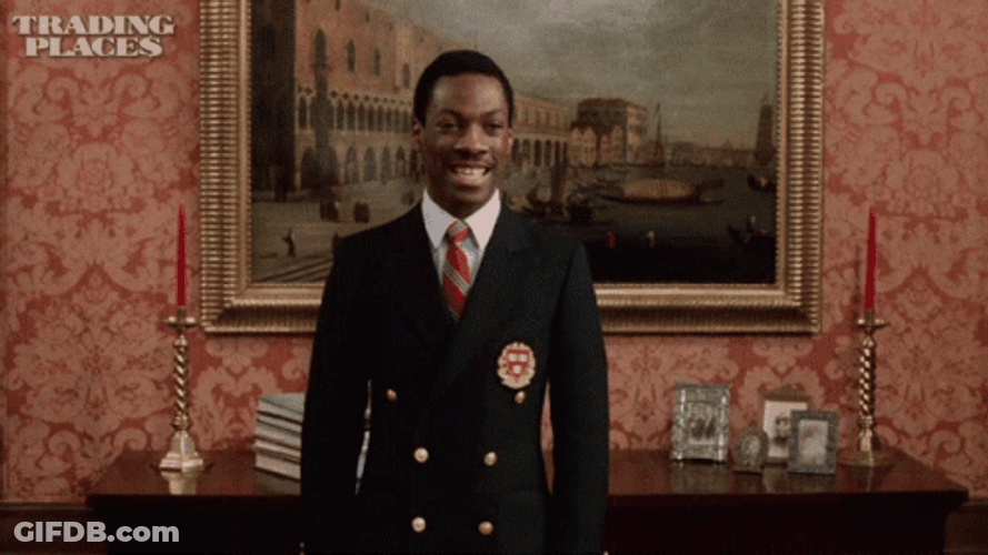 Trading Places Eddie Murphy Looking Around GIF