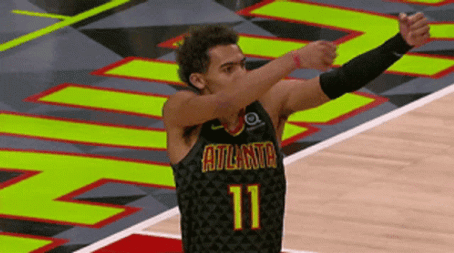 Trae Young Archer Bow Taunt GIF