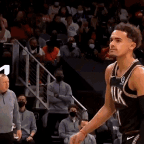 Trae Young Hawk Signature Freezing Gesture GIF
