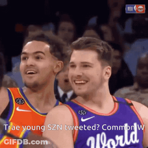 Trae Young Hysterical Laugh GIF