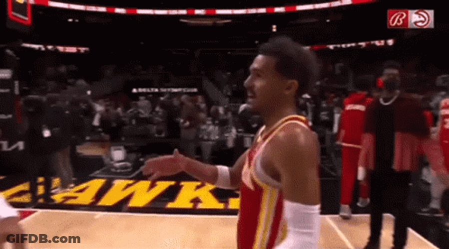 Trae Young John Collins Hand Shake GIF