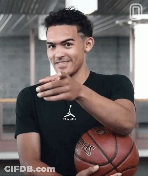 Trae Young Pointing Finger GIF
