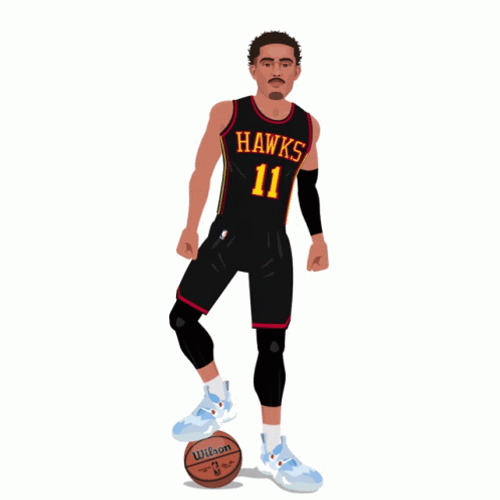 Trae Young Quiet Animated GIF