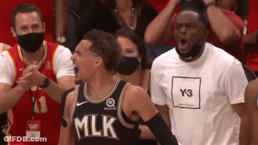 Trae Young Screaming GIF