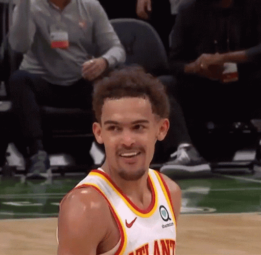 Trae Young Smiling Close Up GIF
