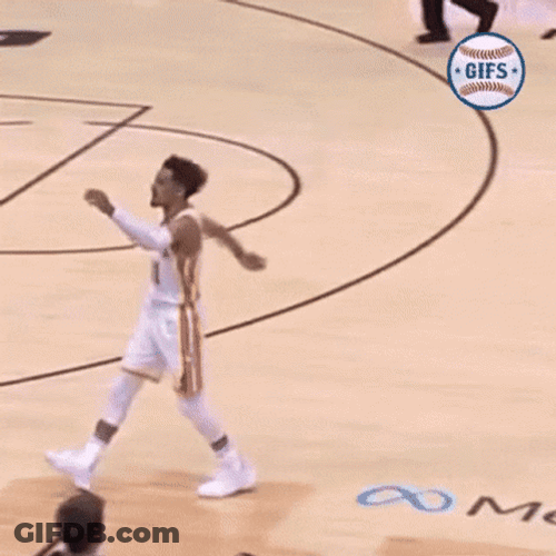 Trae Young Waving Audience GIF