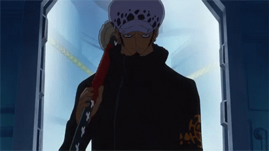 Trafalgar Law About To Draw Sword GIF