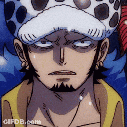 Trafalgar Law Angrily Sighed GIF