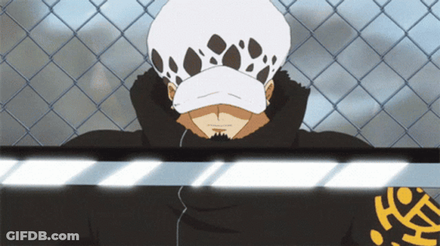 Trafalgar Law Closes His Sword GIF