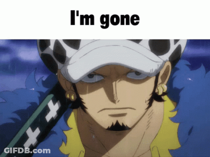 Trafalgar Law Im Gone GIF