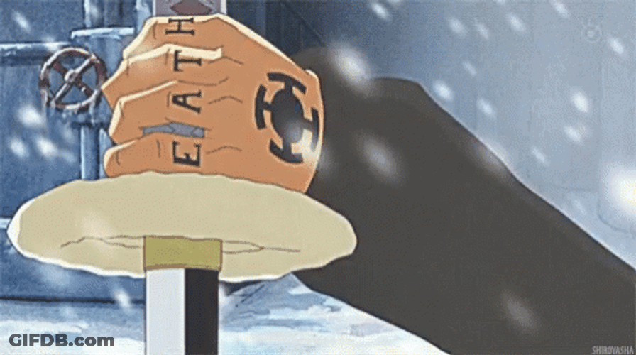 Trafalgar Law Moving His Sword GIF