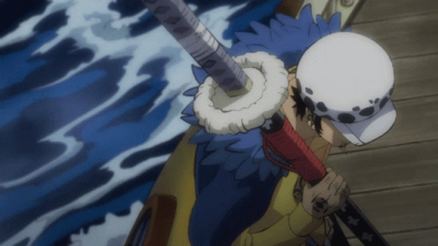 Trafalgar Law Sailing Rough Sea GIF