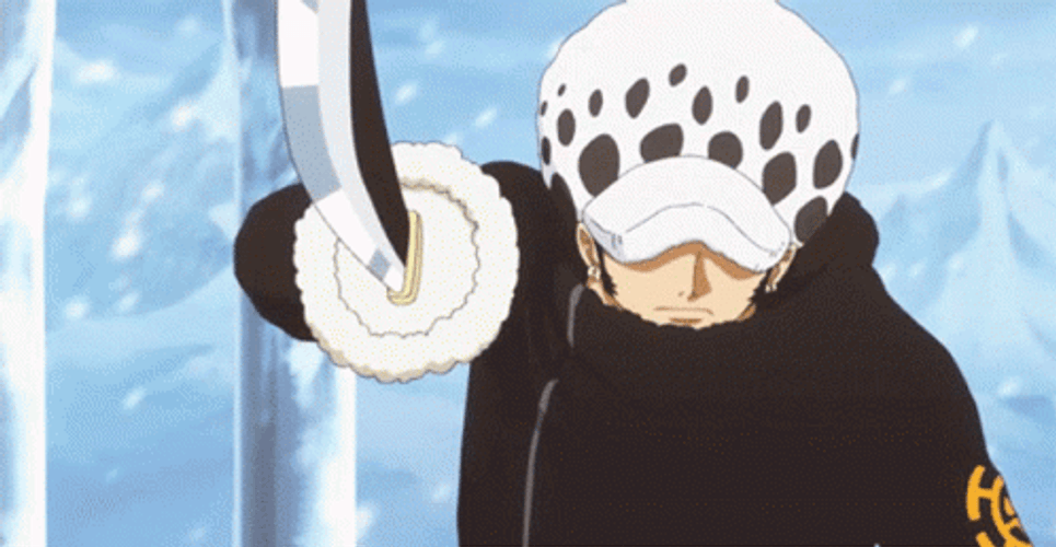 Trafalgar Law Striking Sword GIF