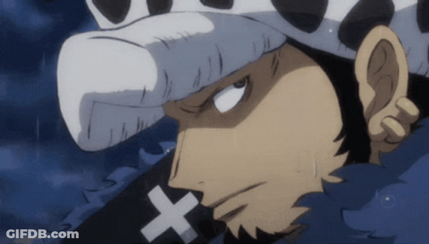 Trafalgar Law Under The Rain GIF