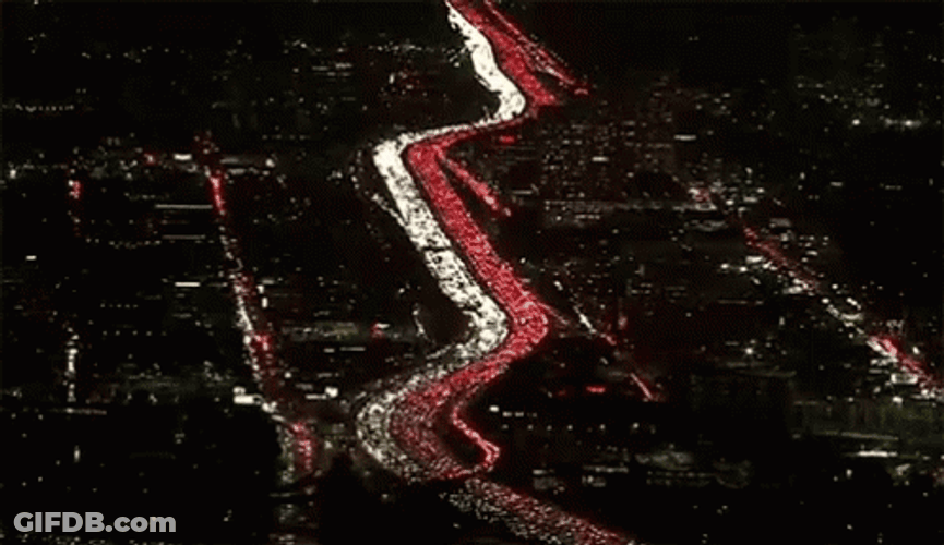 Traffic At Night GIF
