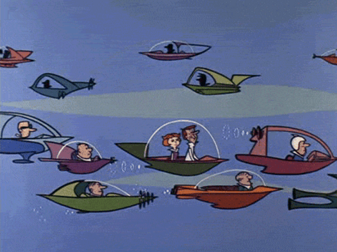 Traffic In The Air Animation GIF