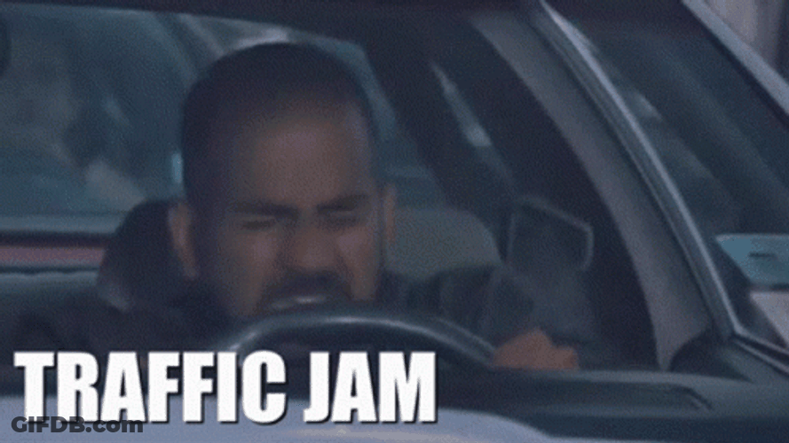 Traffic Jam Angry Guy GIF