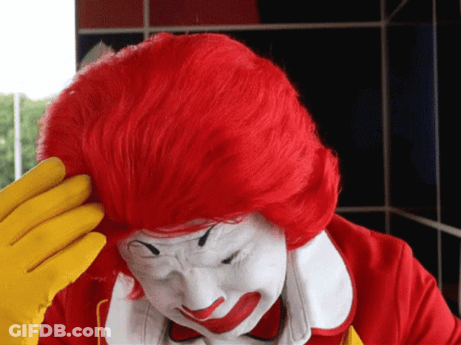 Tragedy Ronald Mcdonald GIF