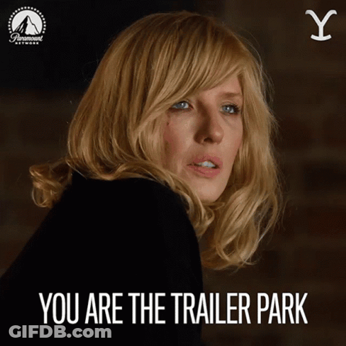 Trailer Park And Tornado Beth Dutton GIF